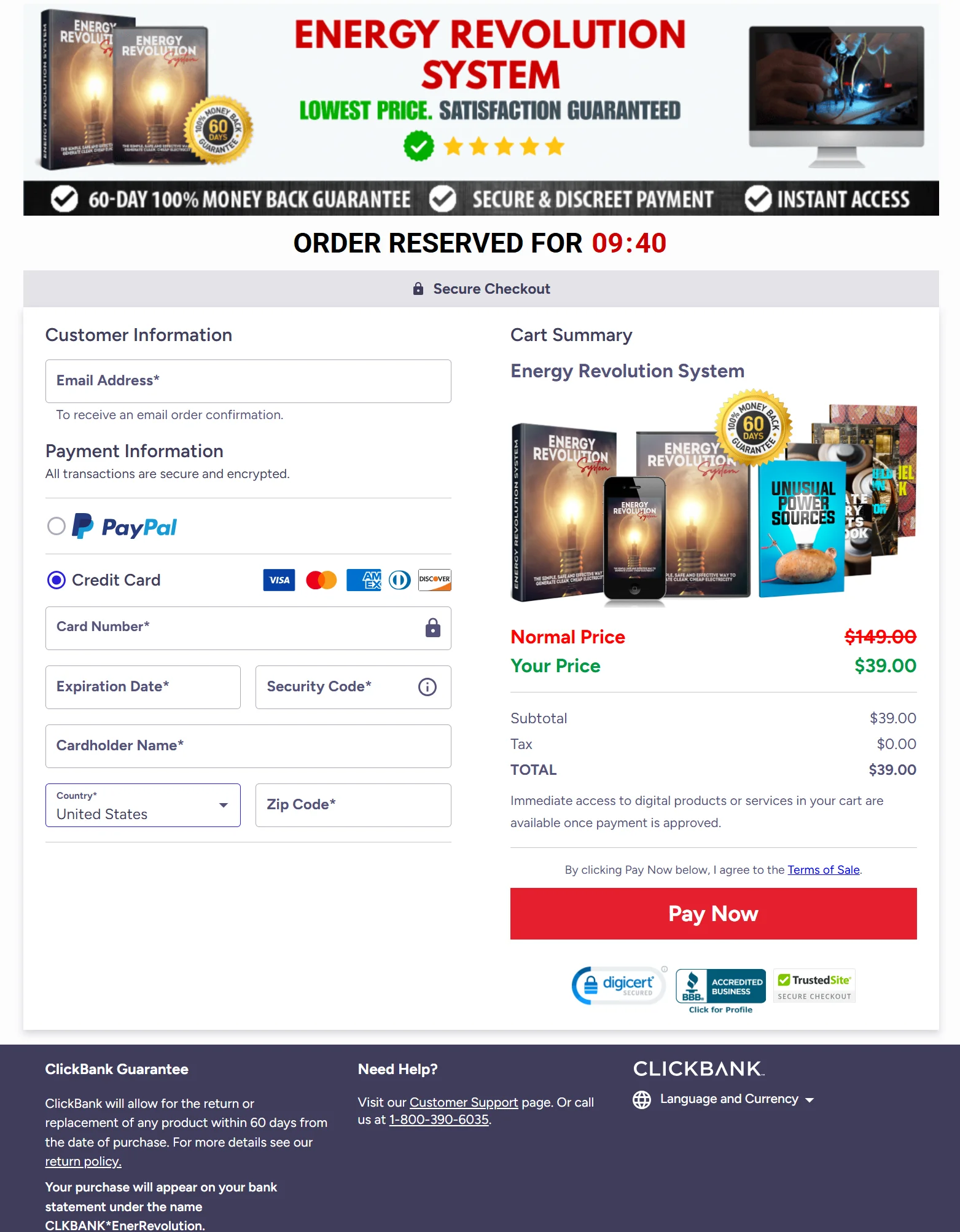 order energy revolution system